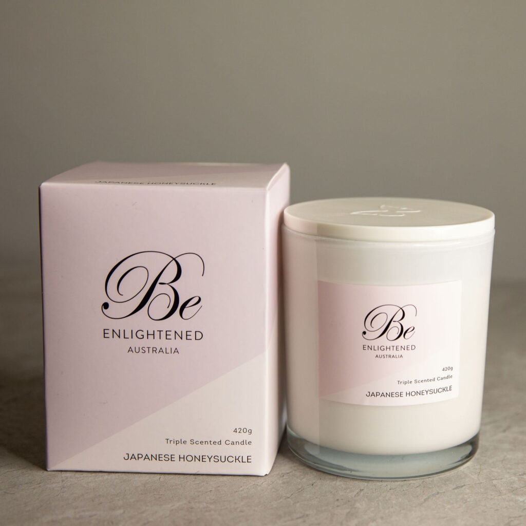 Japanese Honeysuckle Triple Scented 2 Wick 420g Candle Gillian Marie Hair